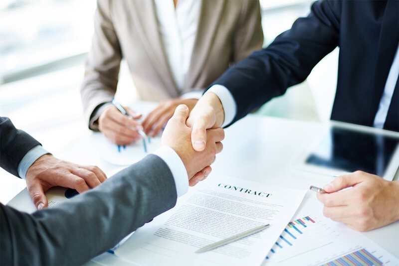 Businesswoman analysing document in office